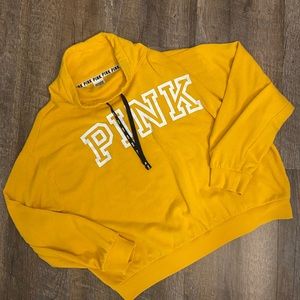 PINK yellow pullover hoodie